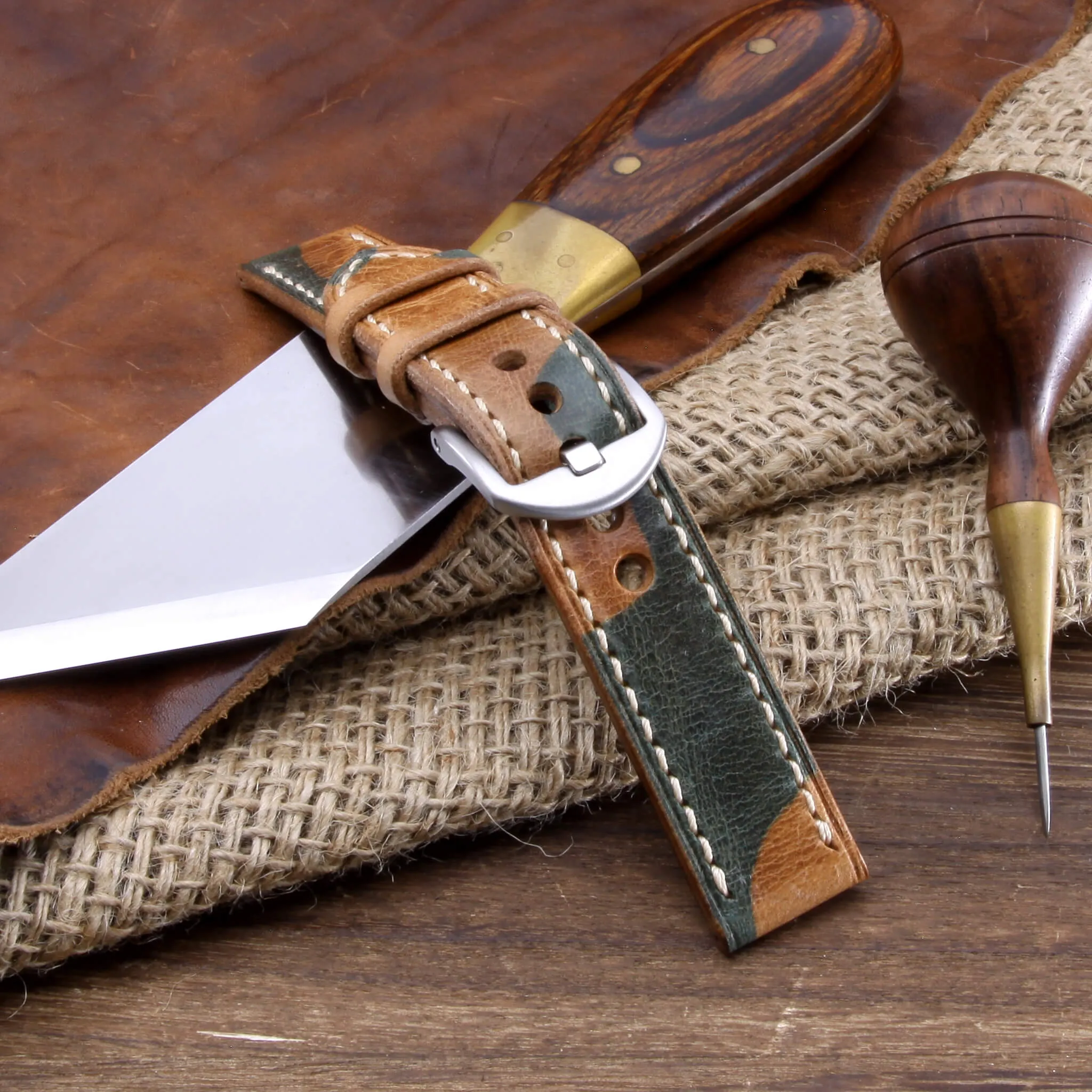 Leather Watch Strap, Military 101  | Full Stitch