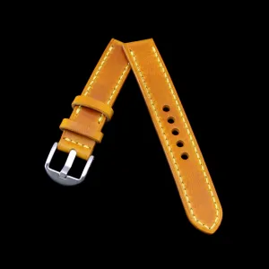 Leather Watch Strap, Military 104  | Full Stitch