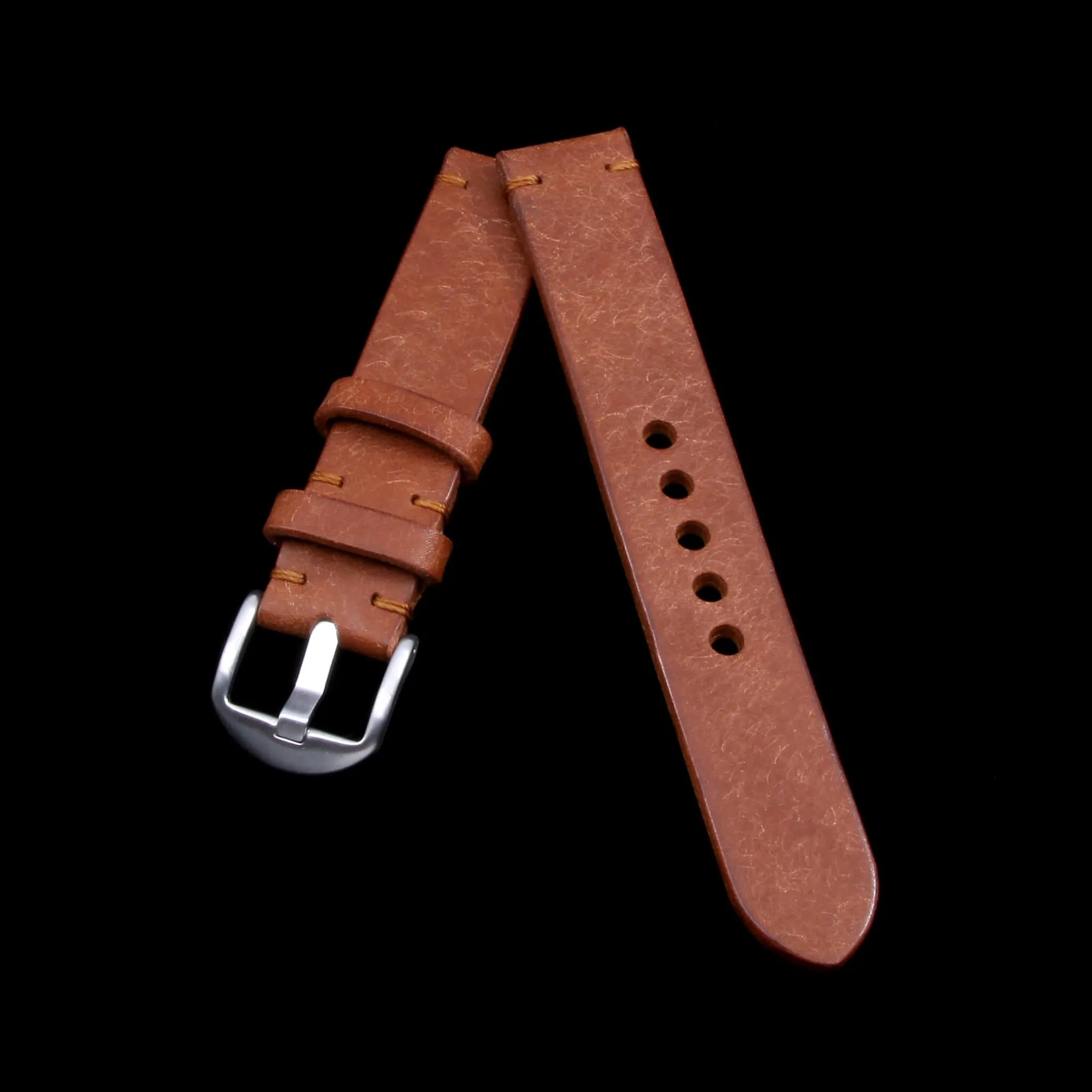 Leather Watch Strap, Rustic Russet
