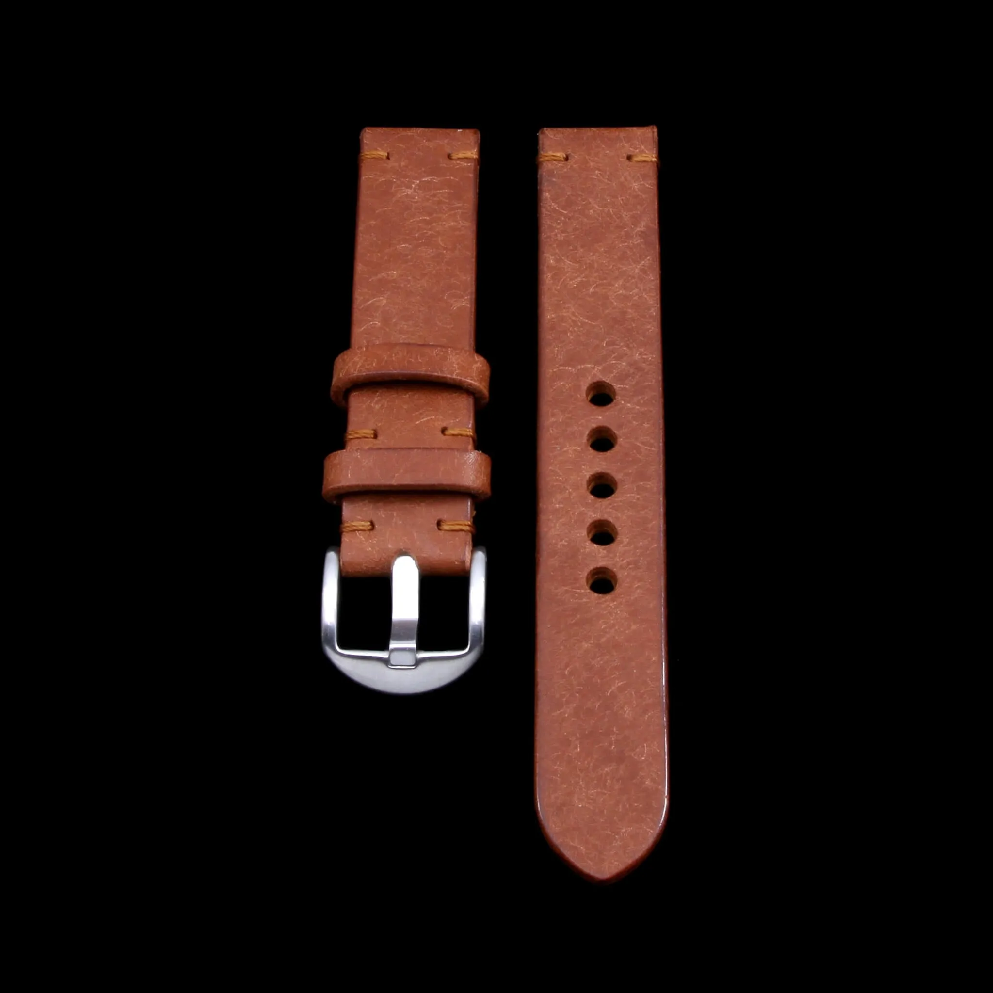 Leather Watch Strap, Rustic Russet