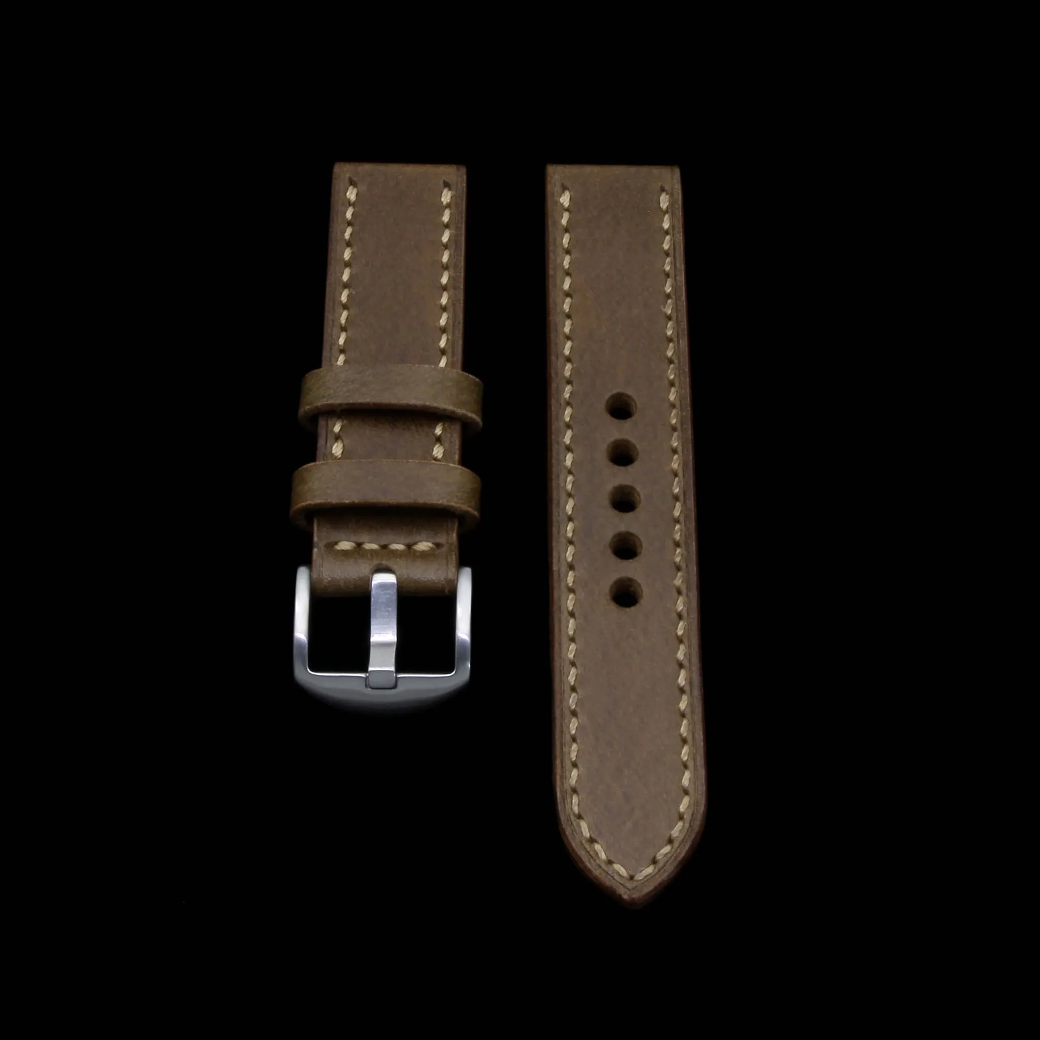 Leather Watch Strap, Sequoia 104 | Full Stitch