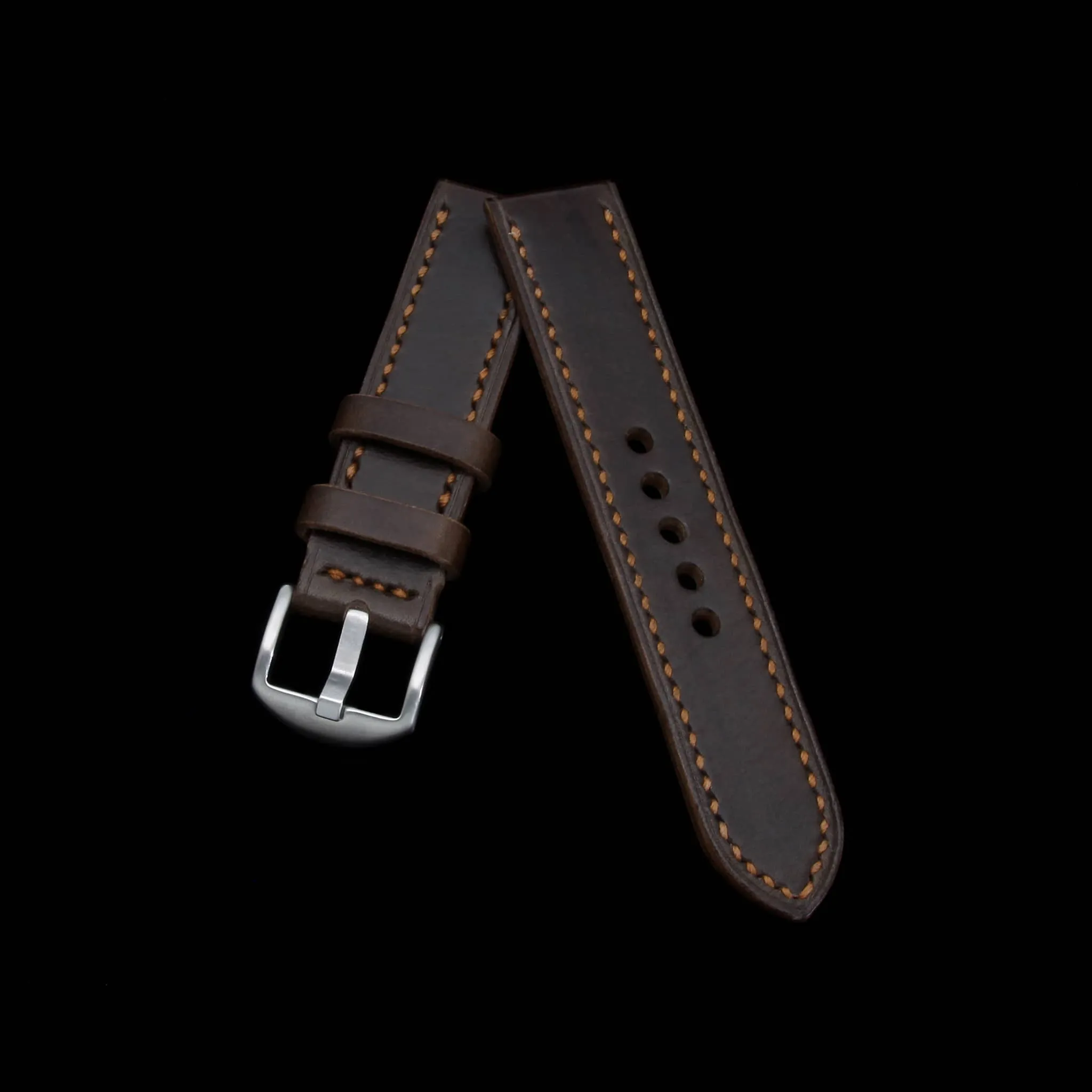 Leather Watch Strap, Sequoia 106 | Full Stitch