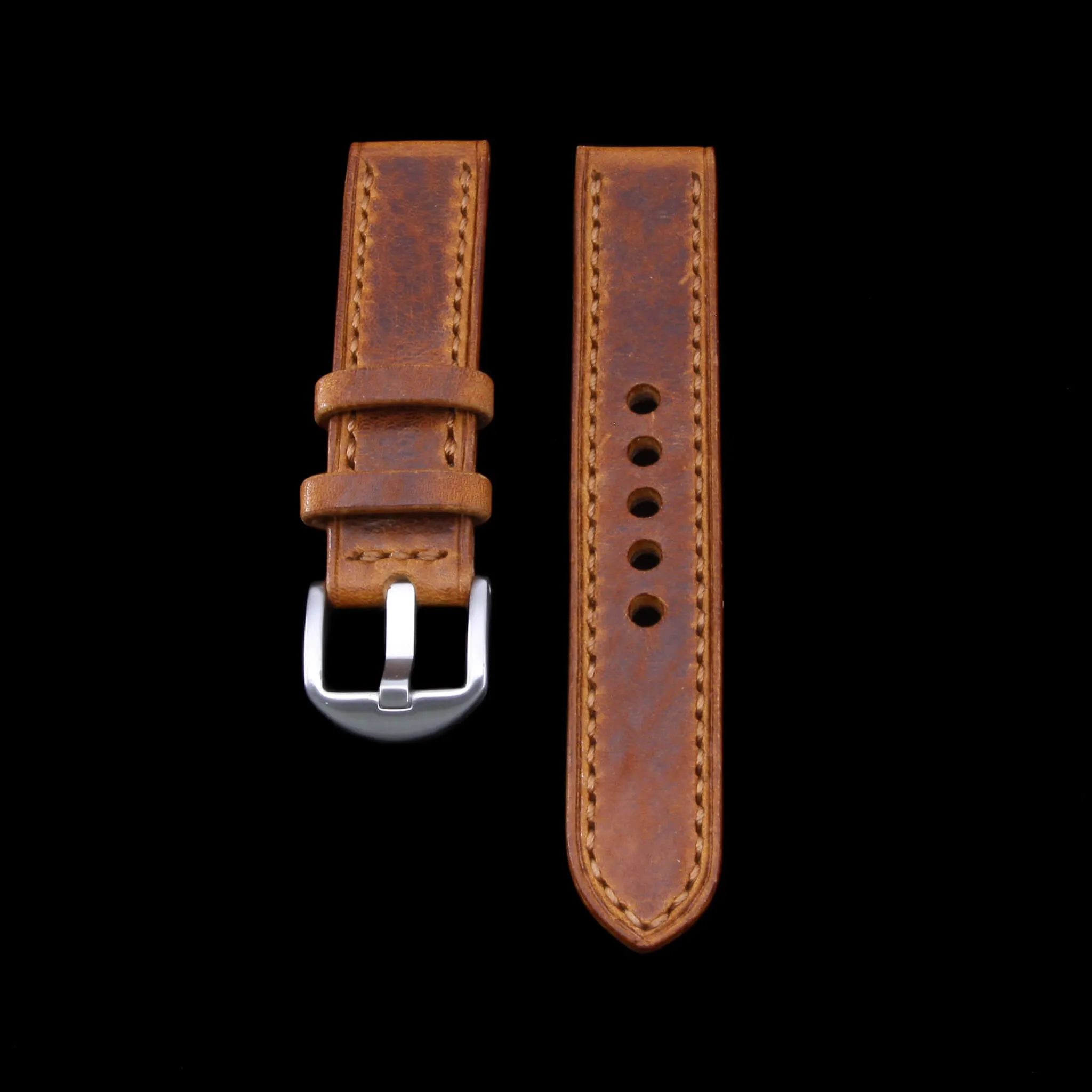 Leather Watch Strap, Vintage 403  | Full Stitch