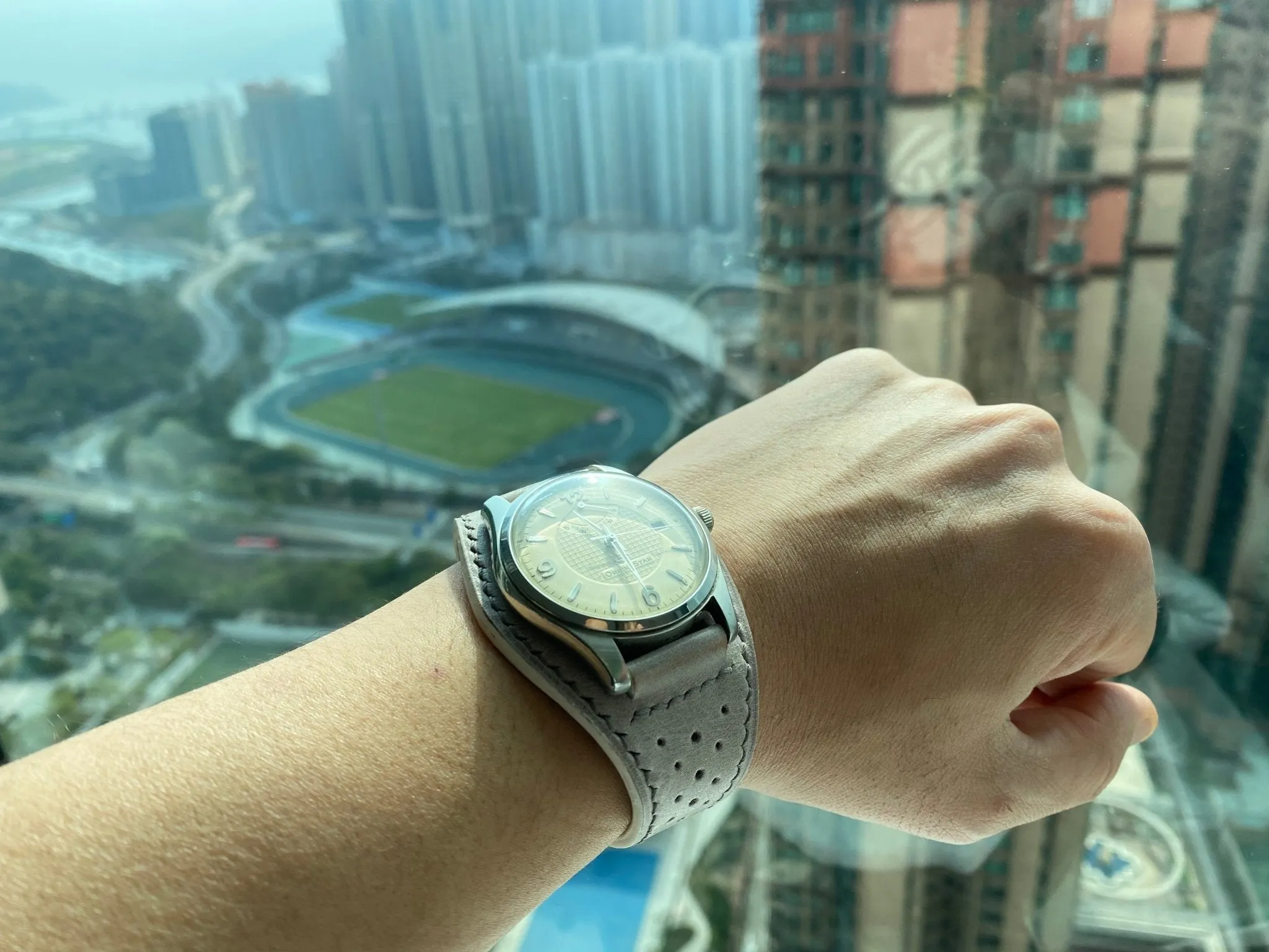 Leather Watch Straps 20mm, Racing Watch Straps, Rally watch band, Gray Leather Men wrist watch band replacement, 19mm leather cuff band, gift idea for Easter