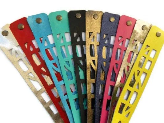 Leather wrist band. The Self Empowering and Optimistic Leather bracelet. Bracelet Leather Cuff.