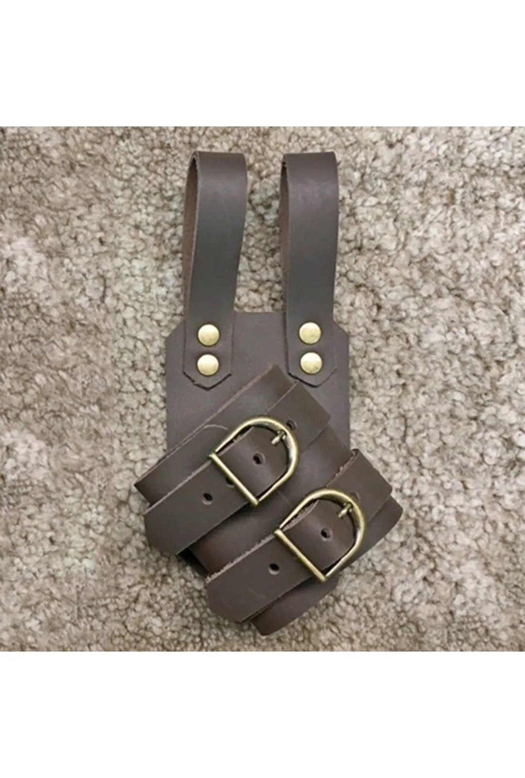 Left Leg Brown Sheath Strap