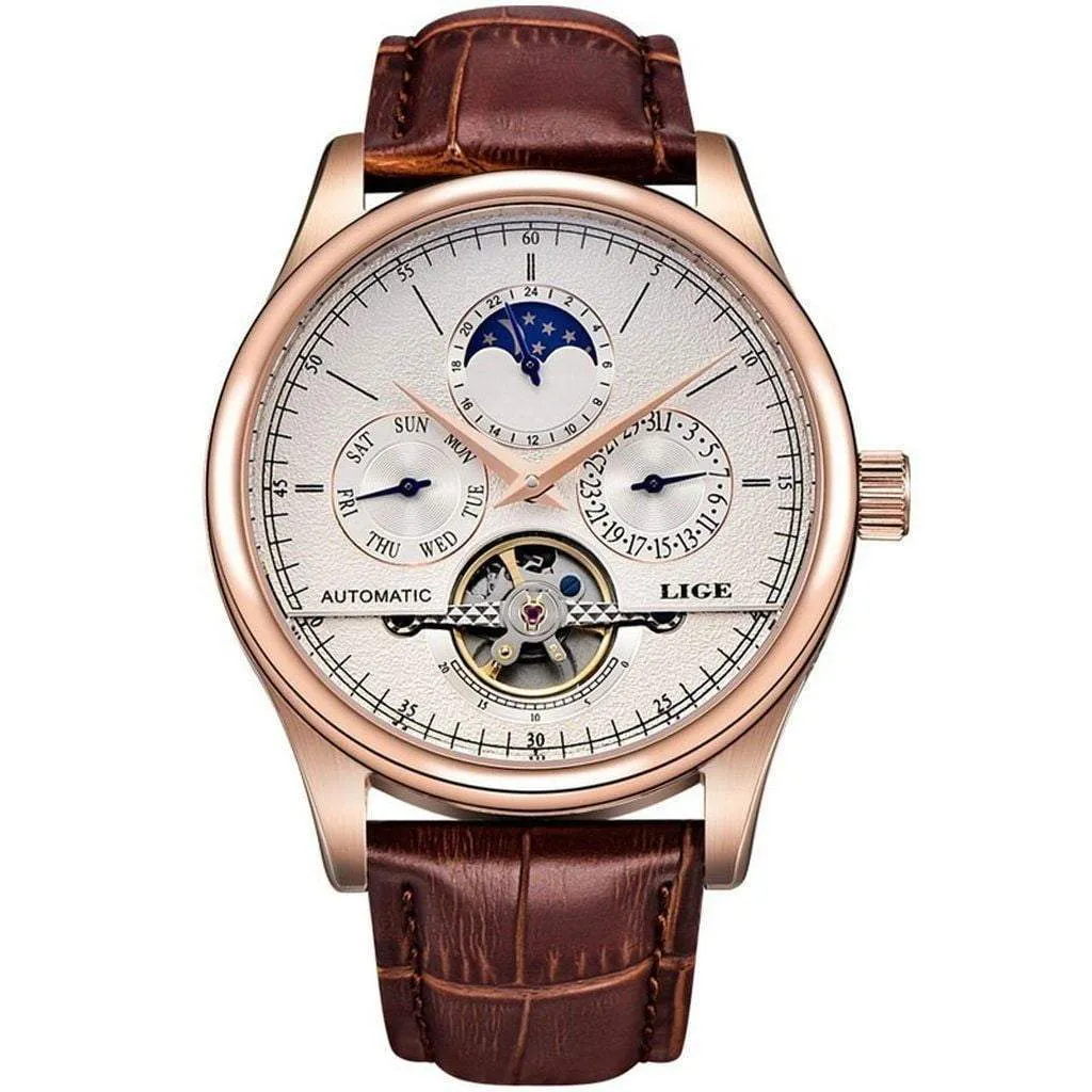 LIGE Automatic Mechanical Brand Watch