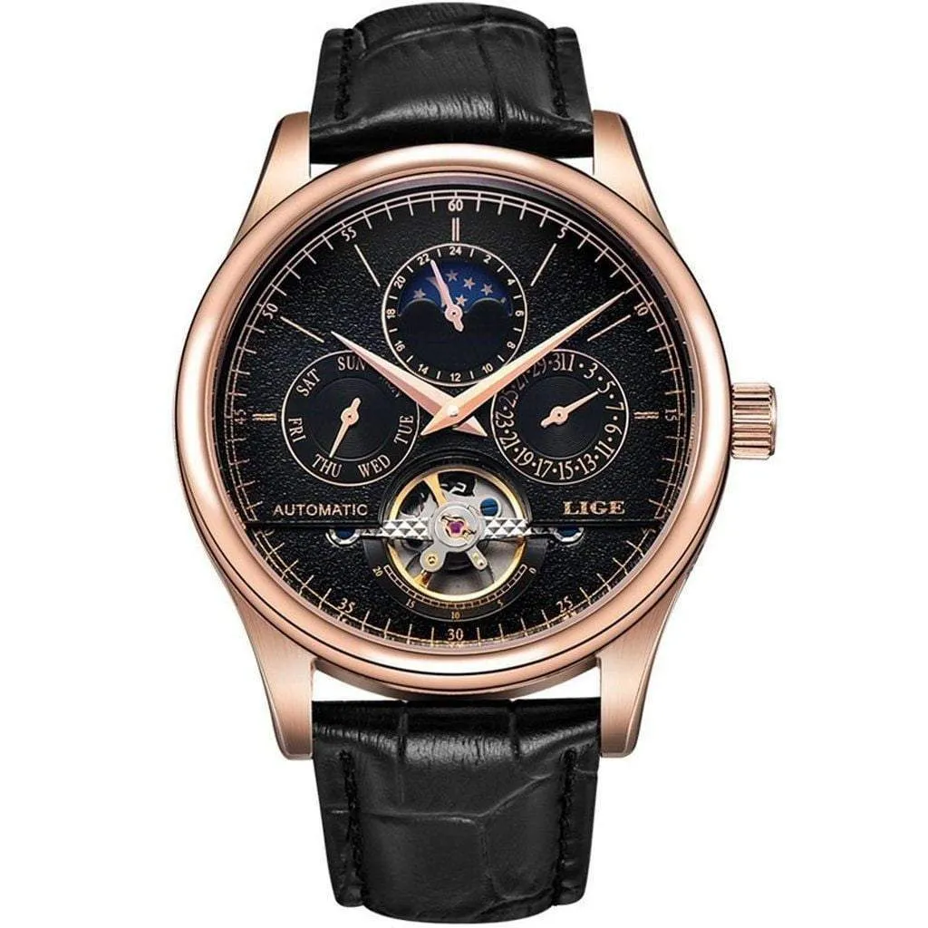 LIGE Automatic Mechanical Brand Watch