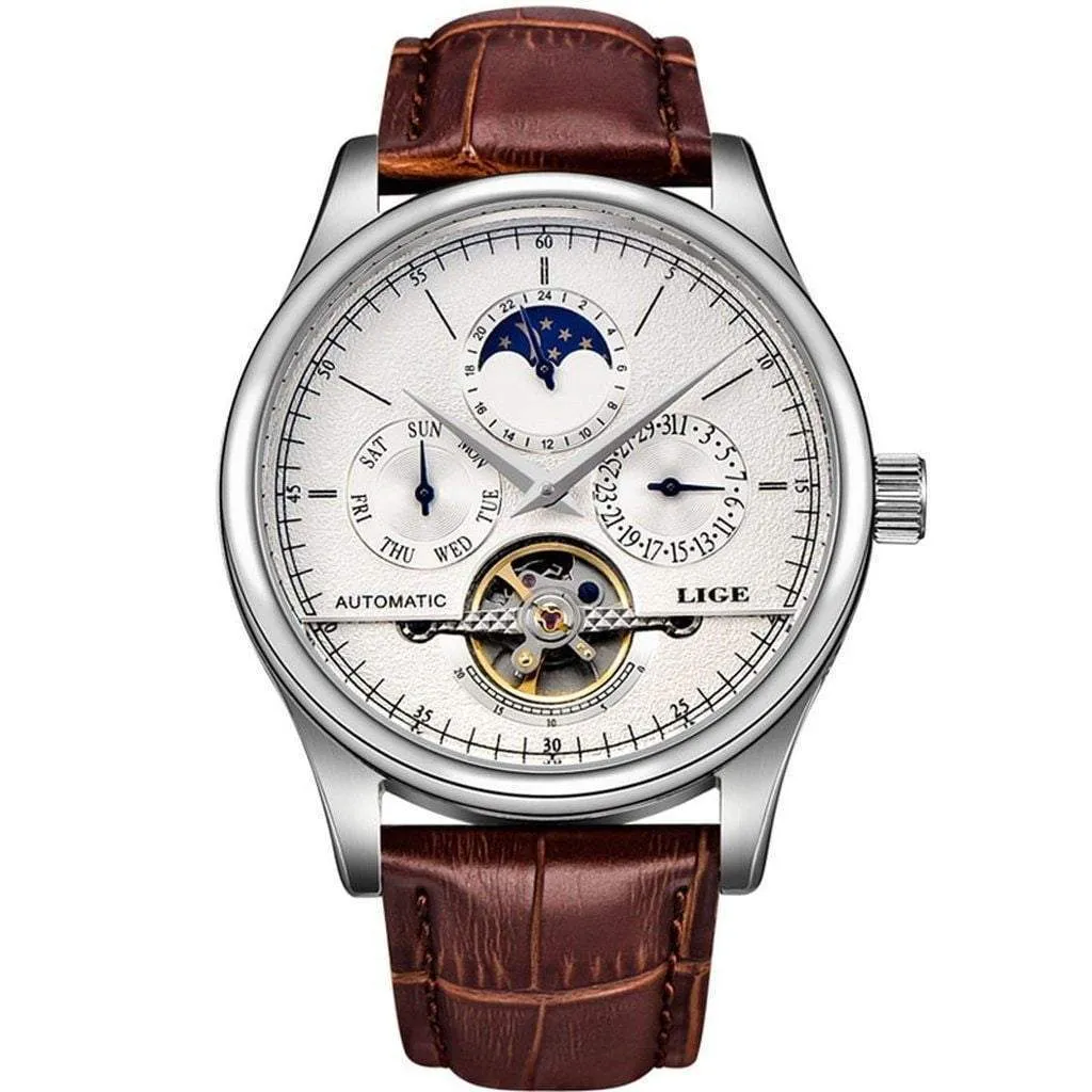 LIGE Automatic Mechanical Brand Watch