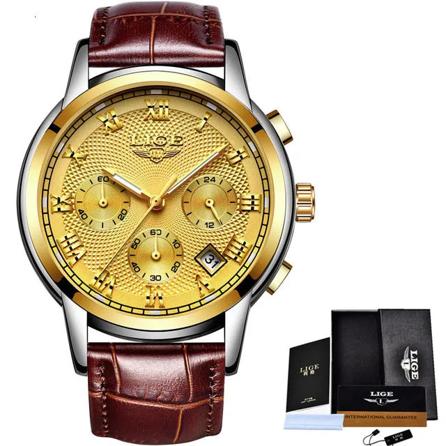 LIGE Men's Watch