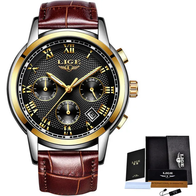 LIGE Men's Watch