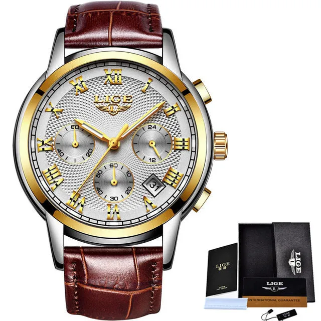 LIGE Men's Watch