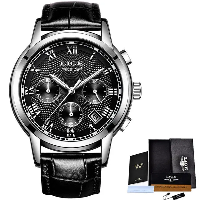 LIGE Men's Watch
