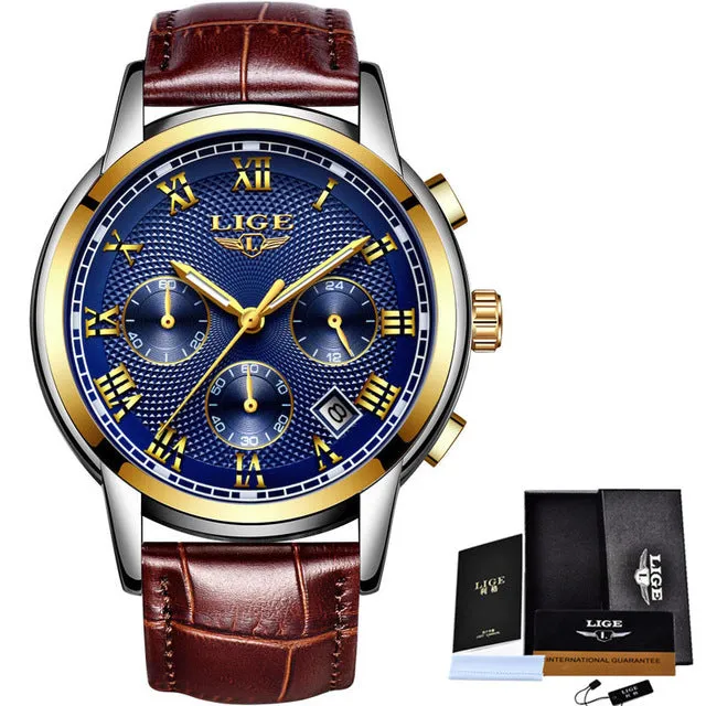 LIGE Men's Watch