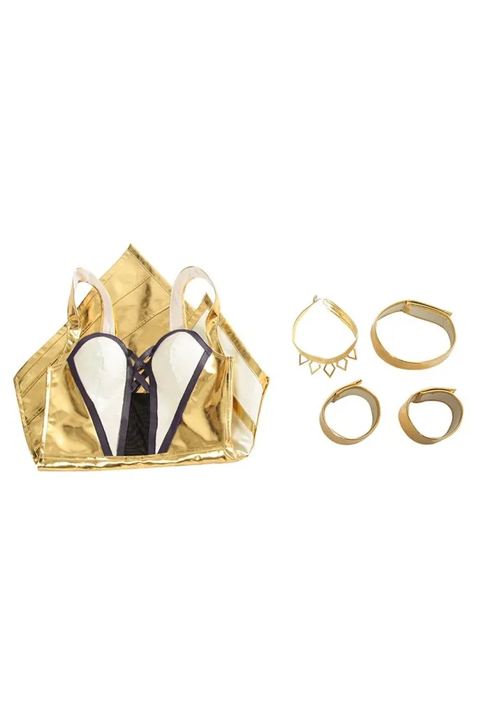 LOL Ahri Gold Cosplay Costume