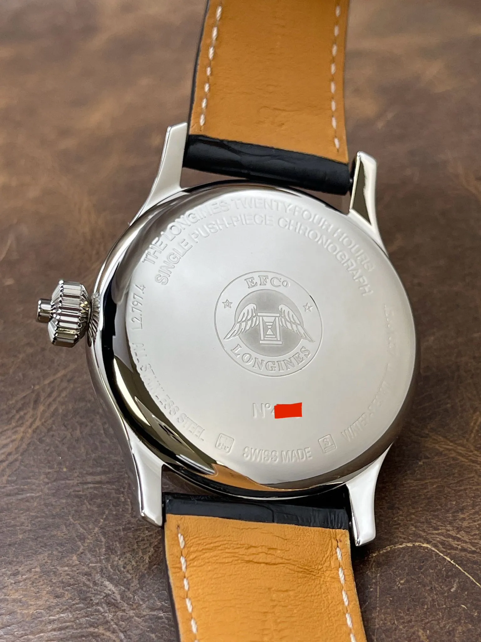 Longines Heritage Twenty-Four Hours L2.797.4.53 Black Dial Automatic Men's Watch