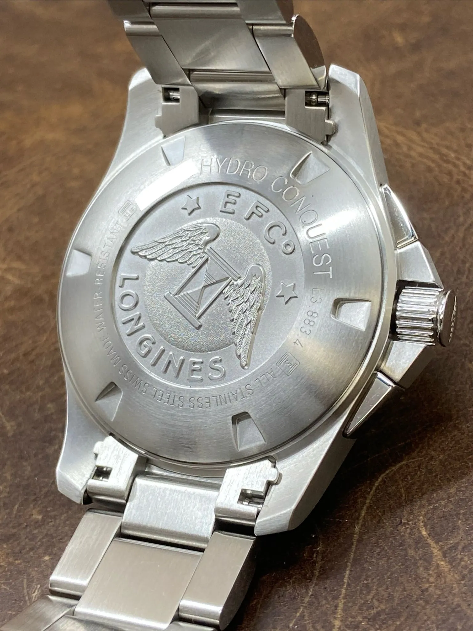 Longines HydroConquest Chronograph  L3.883.4.76 Silver Dial Automatic Men's Watch