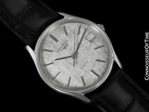 Longines Mens Dress Watch, Quartz, Date - Stainless Steel