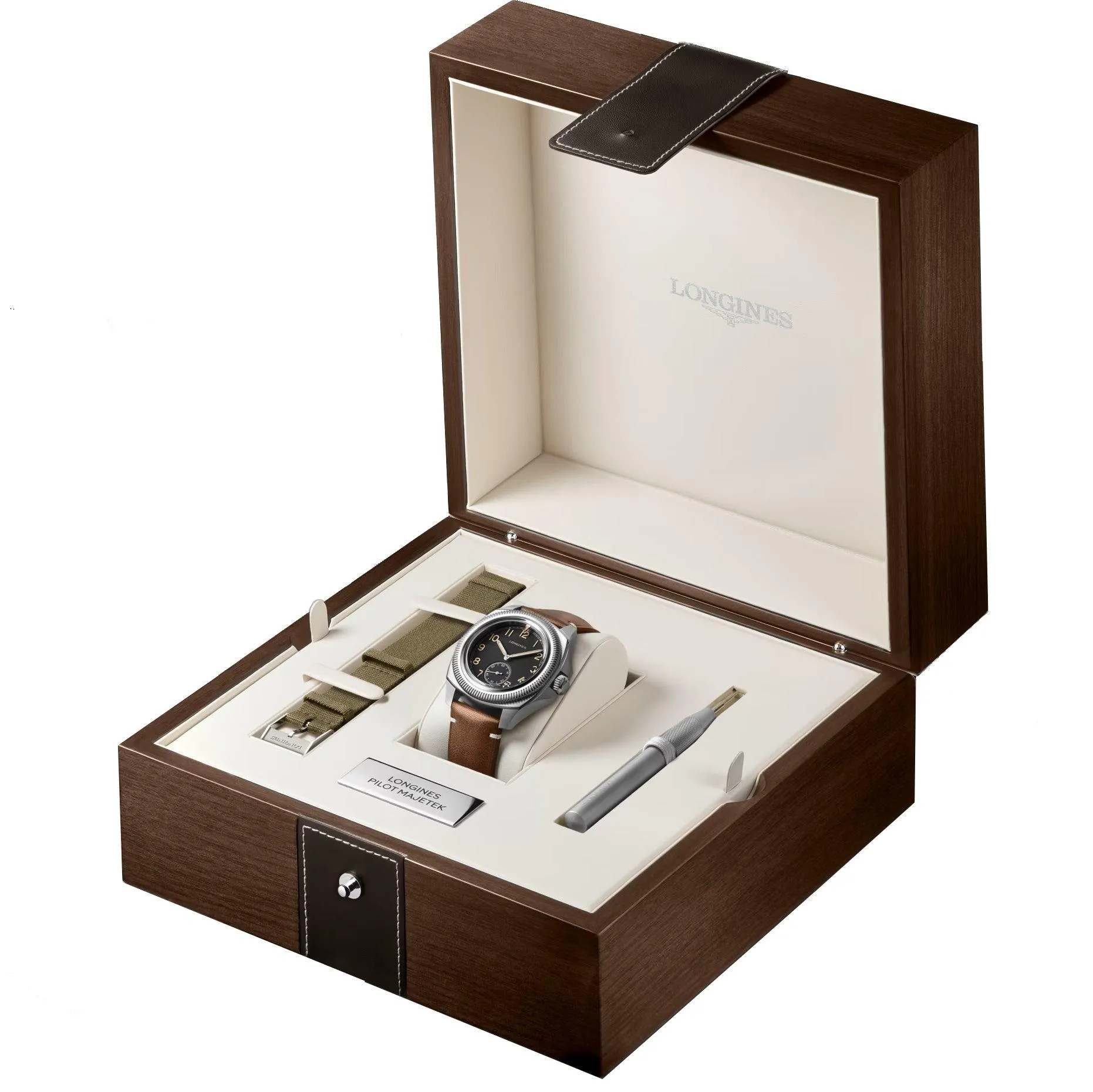 Longines Pilot Majetek Box Edition 43mm Black Automatic Steel L2.838.4.53.9