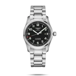 Longines Spirit Prestige Collection 42mm Black Dial Interchangeable Strap Gent's Watch