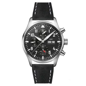 Luca Canvas Nylon & FKM Rubber Hybrid Performance Strap for IWC Pilot / Big Pilot - White (8097)