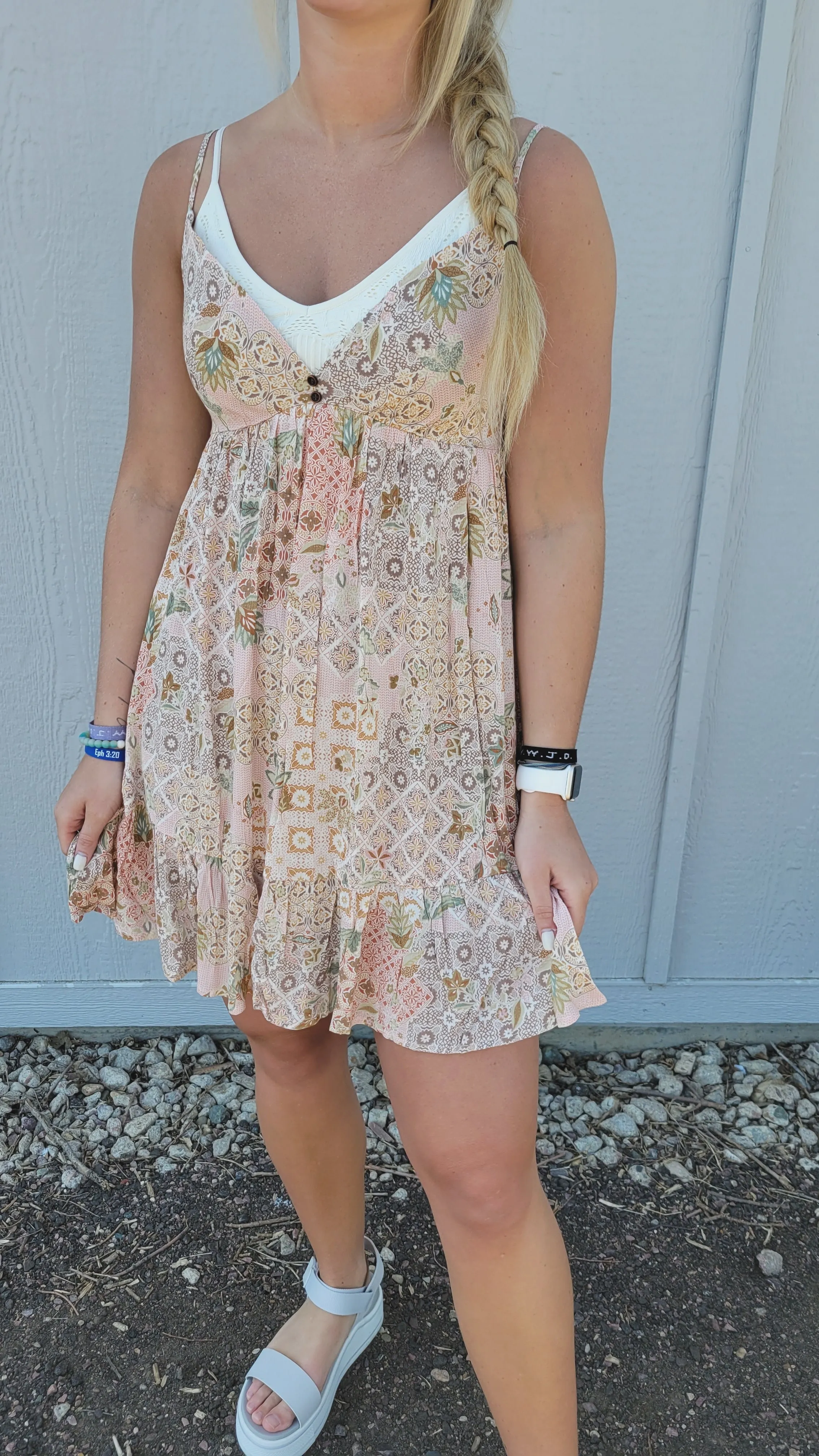 LUCY PRINTED MINI DRESS BY IVY & CO