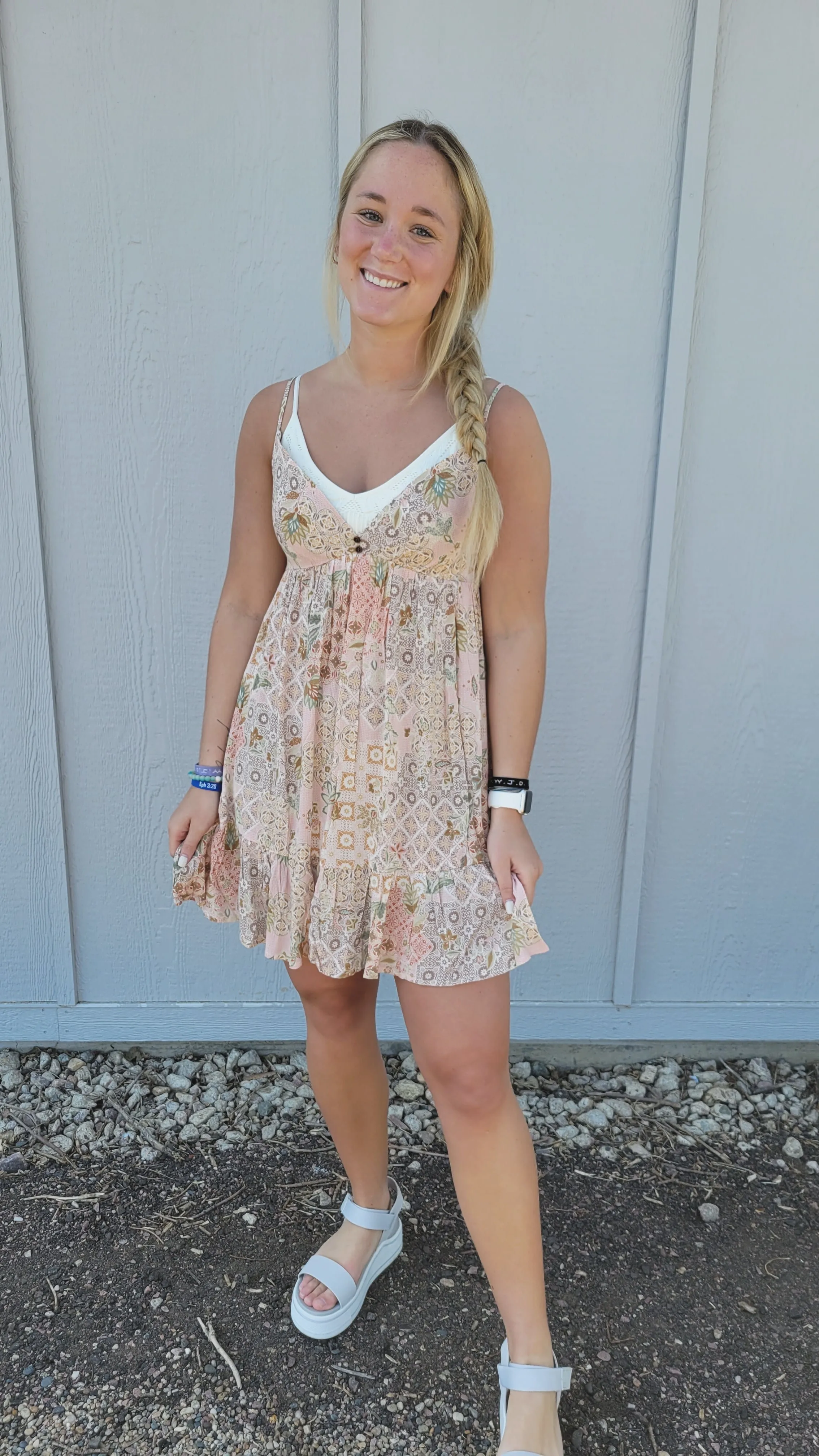 LUCY PRINTED MINI DRESS BY IVY & CO