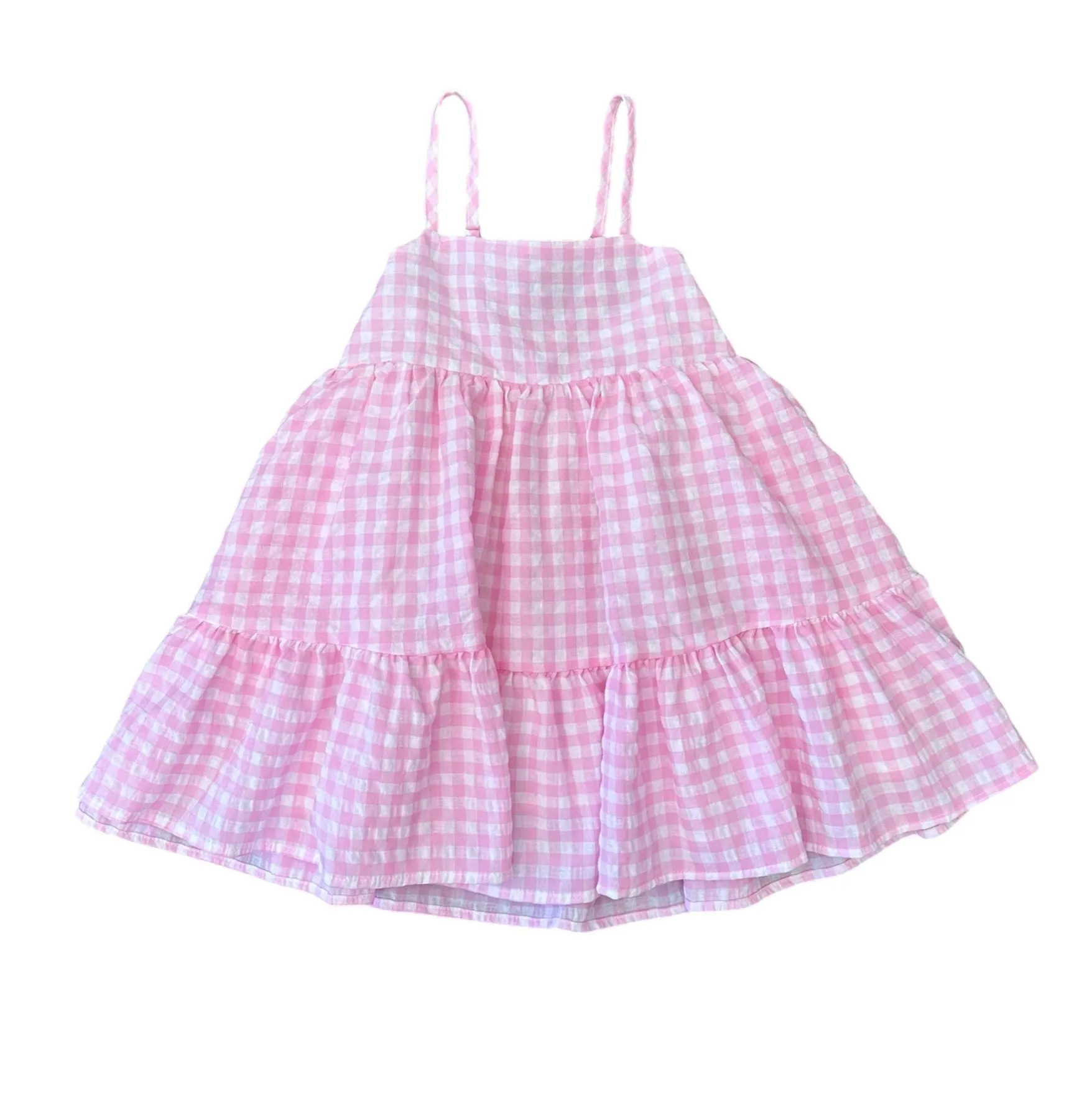 Lulu Bebe Mollie Pink Gingham Dress