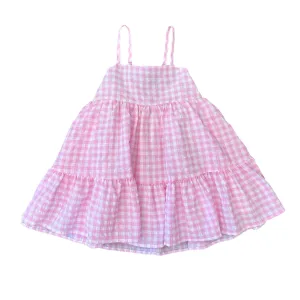 Lulu Bebe Mollie Pink Gingham Dress