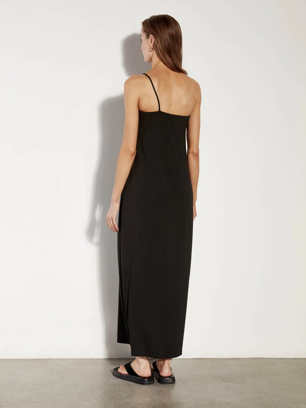 Luxe Jersey Asymmetrical Maxi