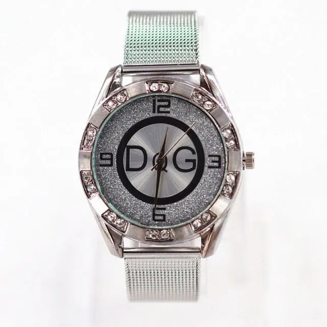 Luxury Gold Wristwatch Quartz Watch For Women Party Jewelry
