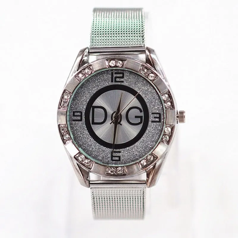 Luxury Gold Wristwatch Quartz Watch For Women Party Jewelry