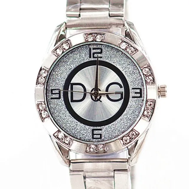 Luxury Gold Wristwatch Quartz Watch For Women Party Jewelry
