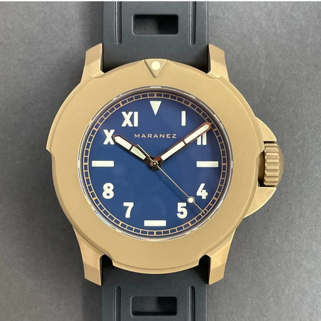 Maranez Bangla 44mm brass blue California