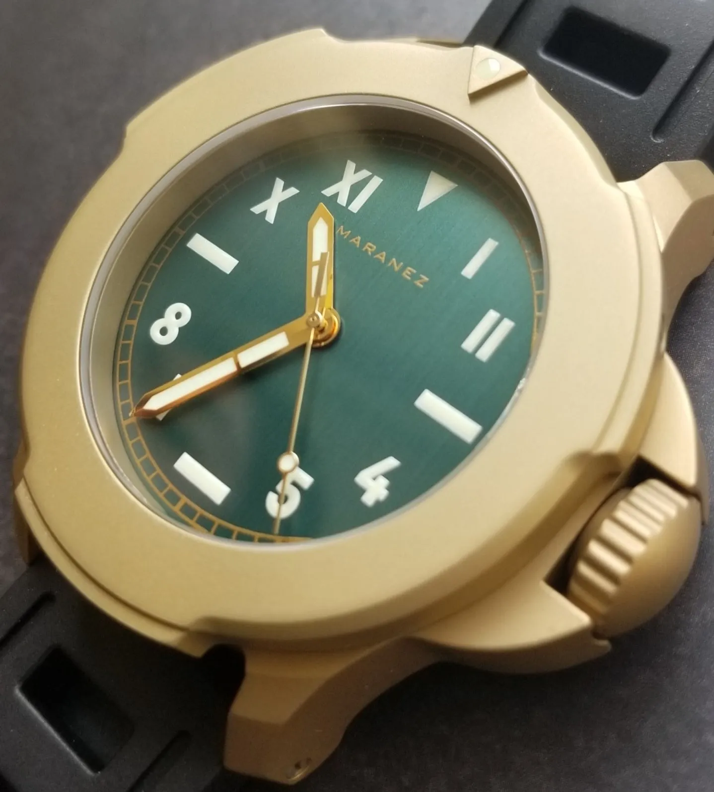 Maranez Bangla 47 brass brushed green California
