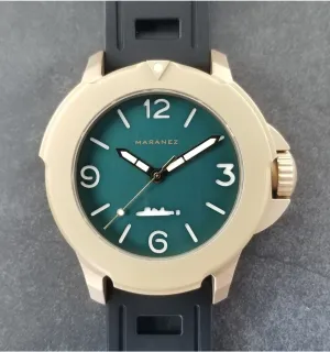 Maranez Bangla 47 brass brushed green numbers
