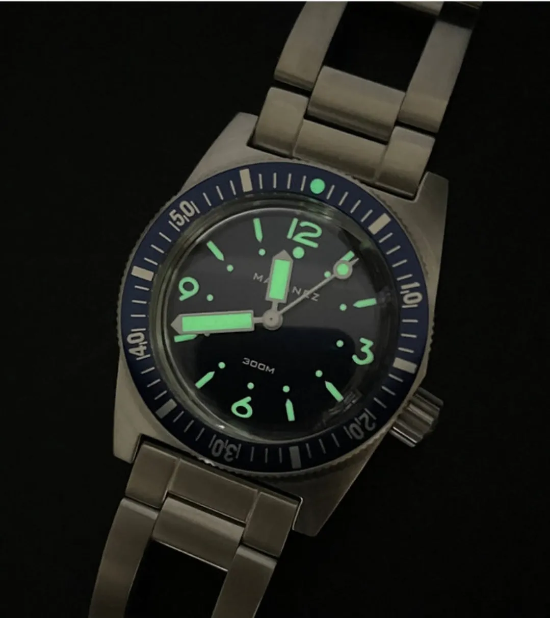 Maranez Kata Diver watch blue numbers