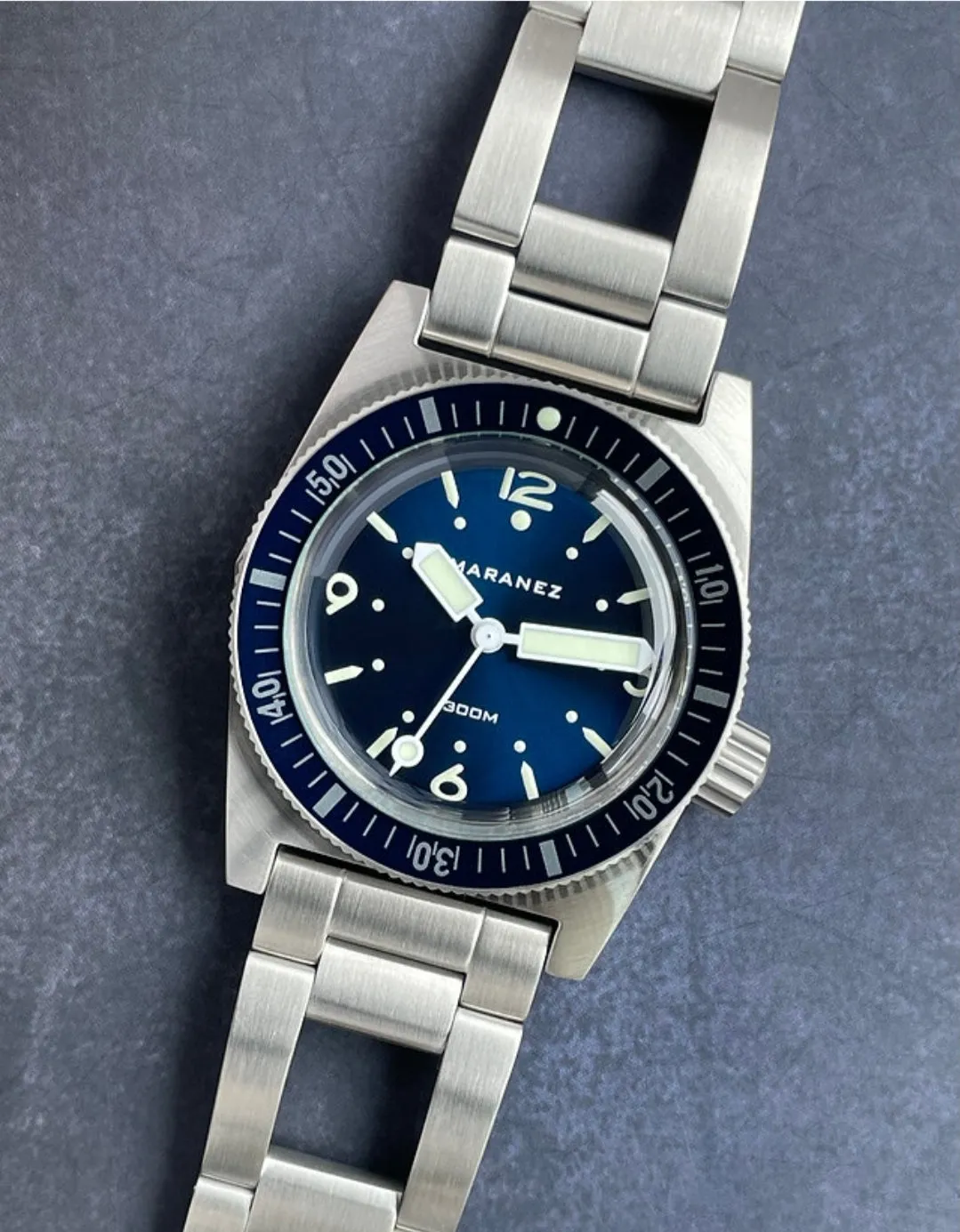 Maranez Kata Diver watch blue numbers