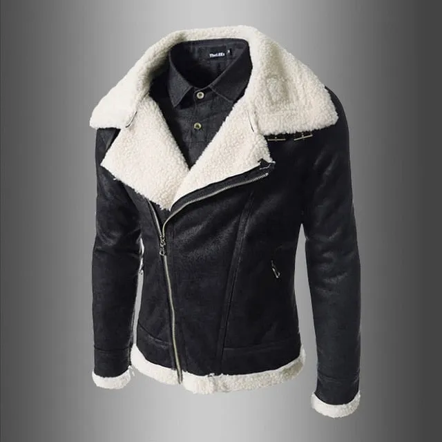 Men Leather Pilot Jacket