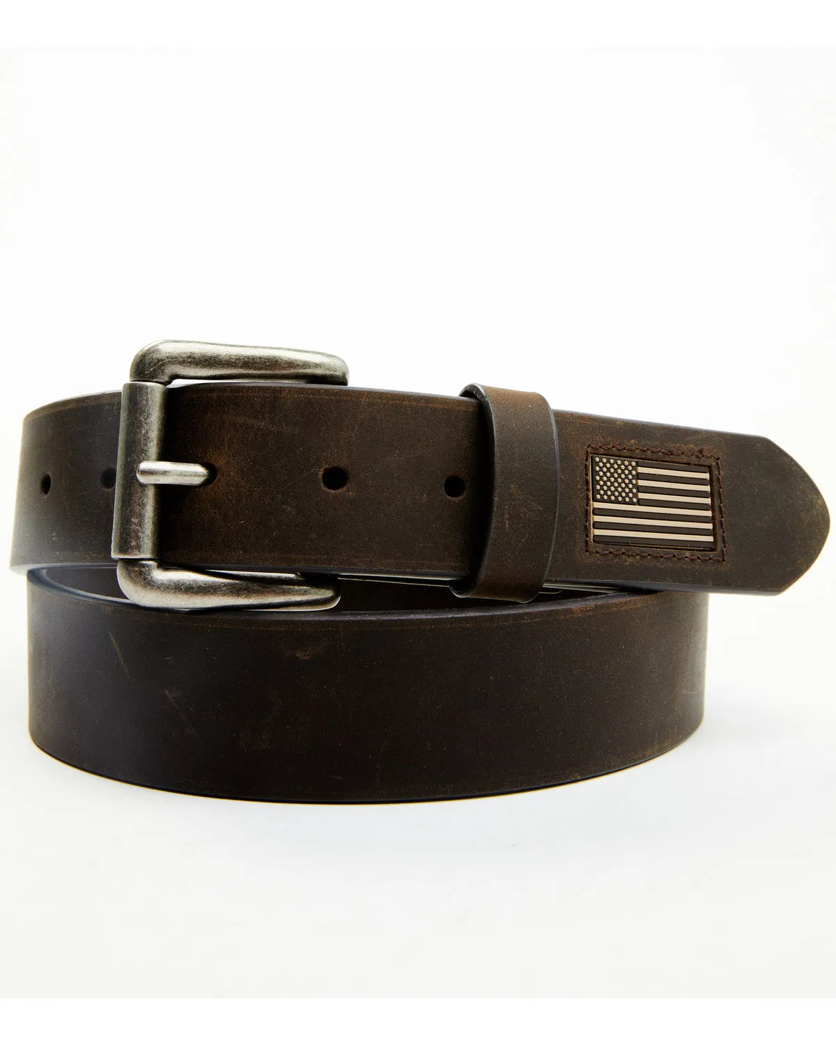 Men's Flag Tip Casual Leather Belt
