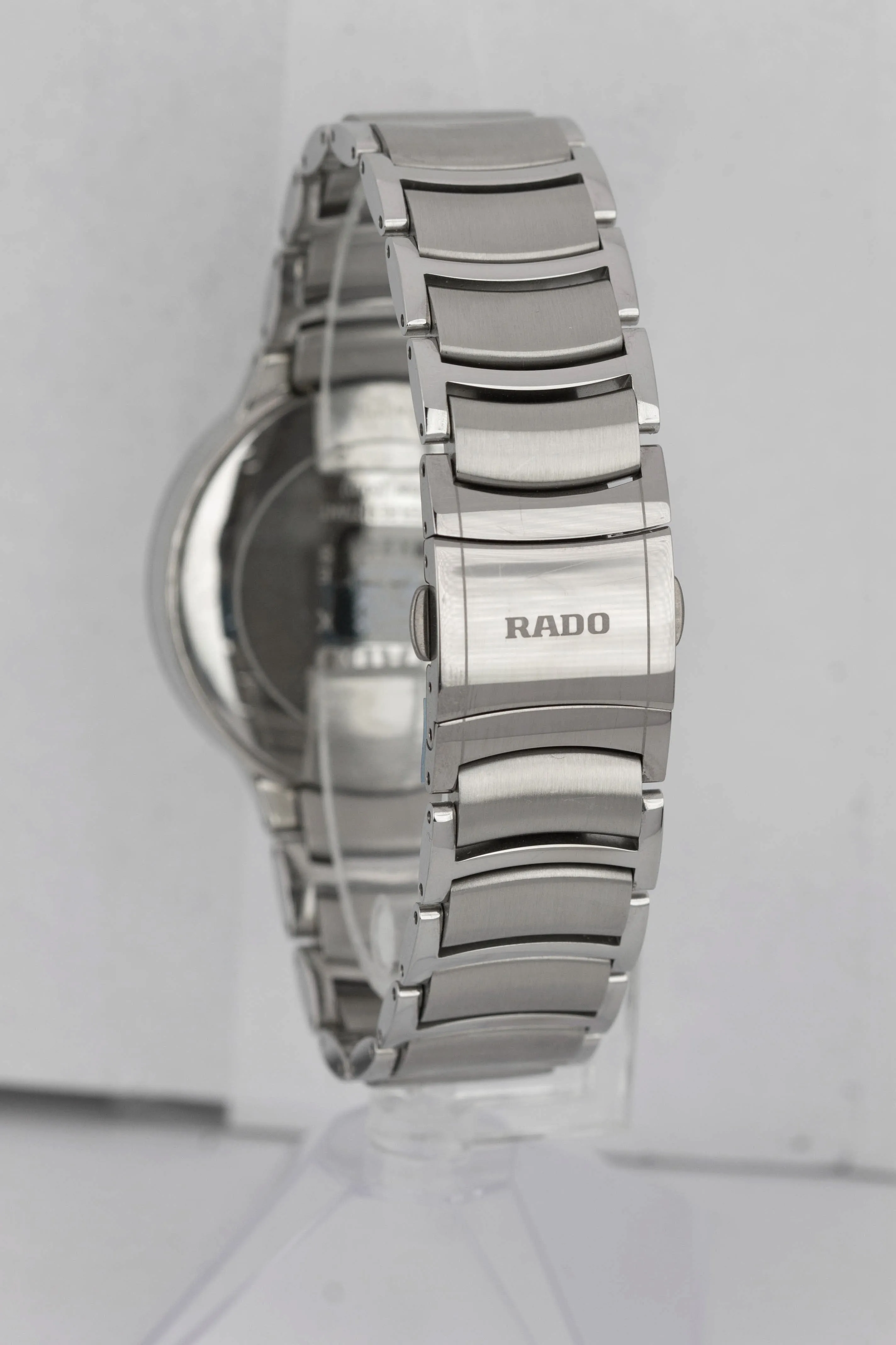 Men's RADO Centrix Steel Rose Gold 44mm Chronograph Swiss Quartz Watch R30122113