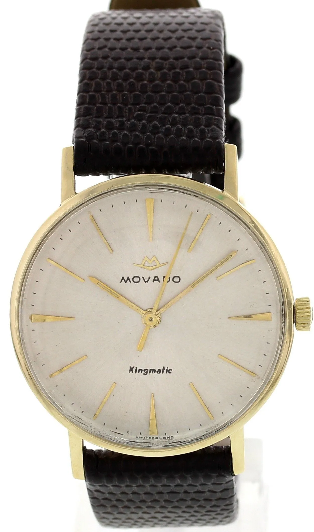 Men's Vintage Movado Kingmatic 14K Yellow Gold Watch