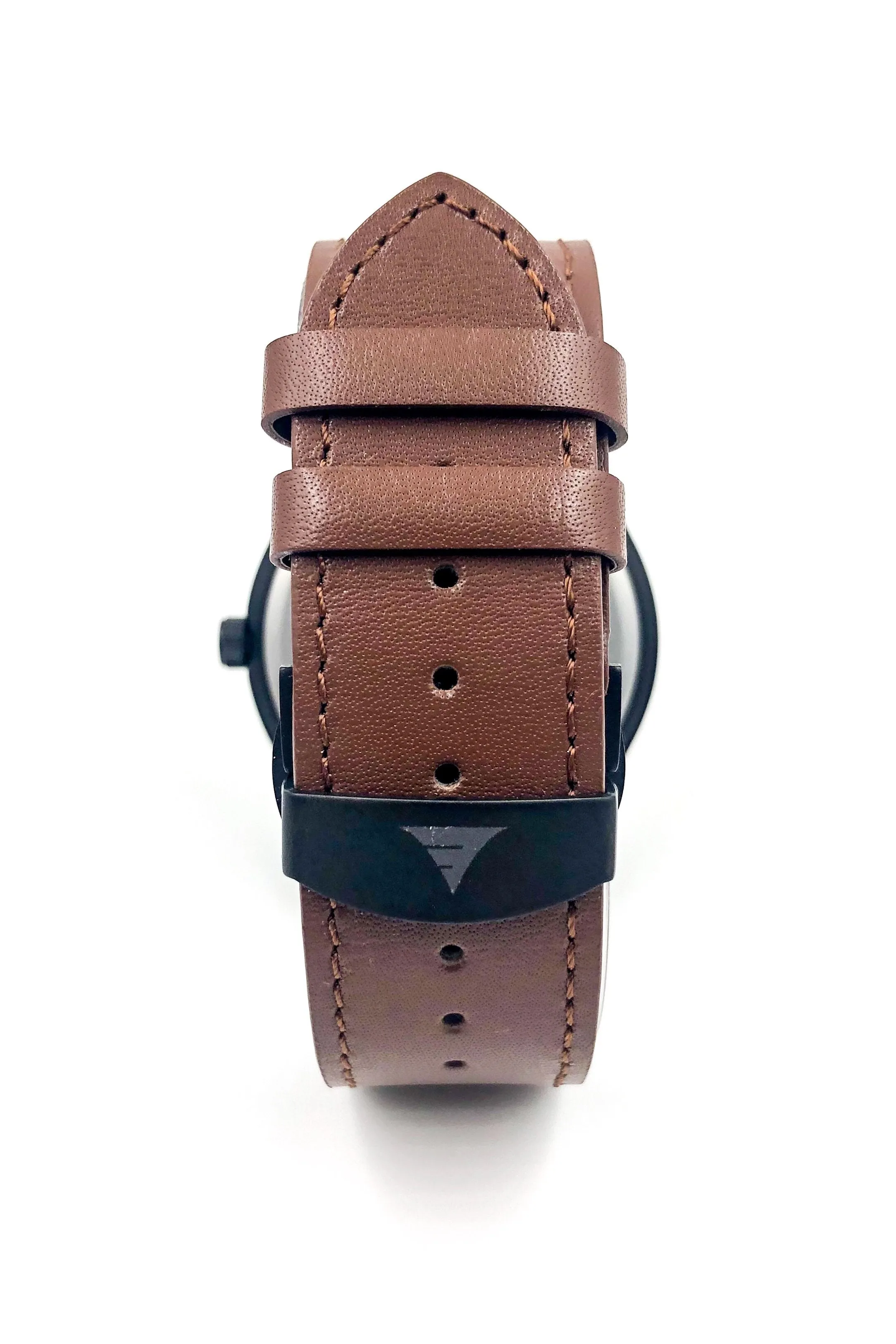 Mens Wood Watches | Walnut | Brown Leather