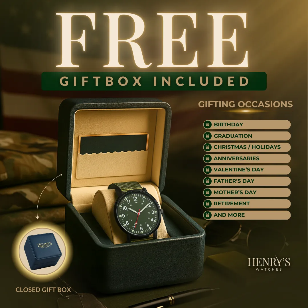 Military-Inspired Casual Wristwatch