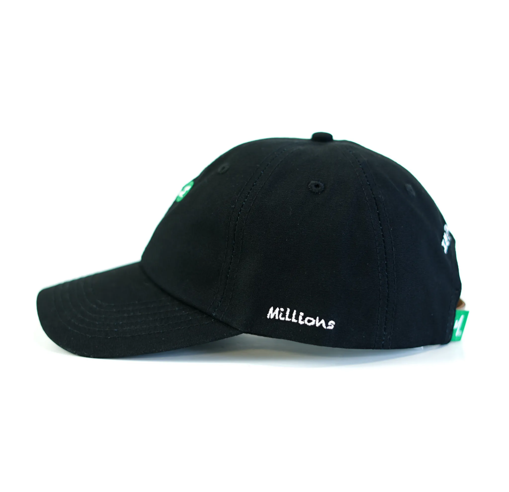 MILLIONS Logo Dad Hat (BLACK)