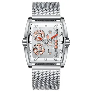 Mini Focus Silver Mesh Bracelet Silver Dial Quartz Watch for Gents - MF0322G-05