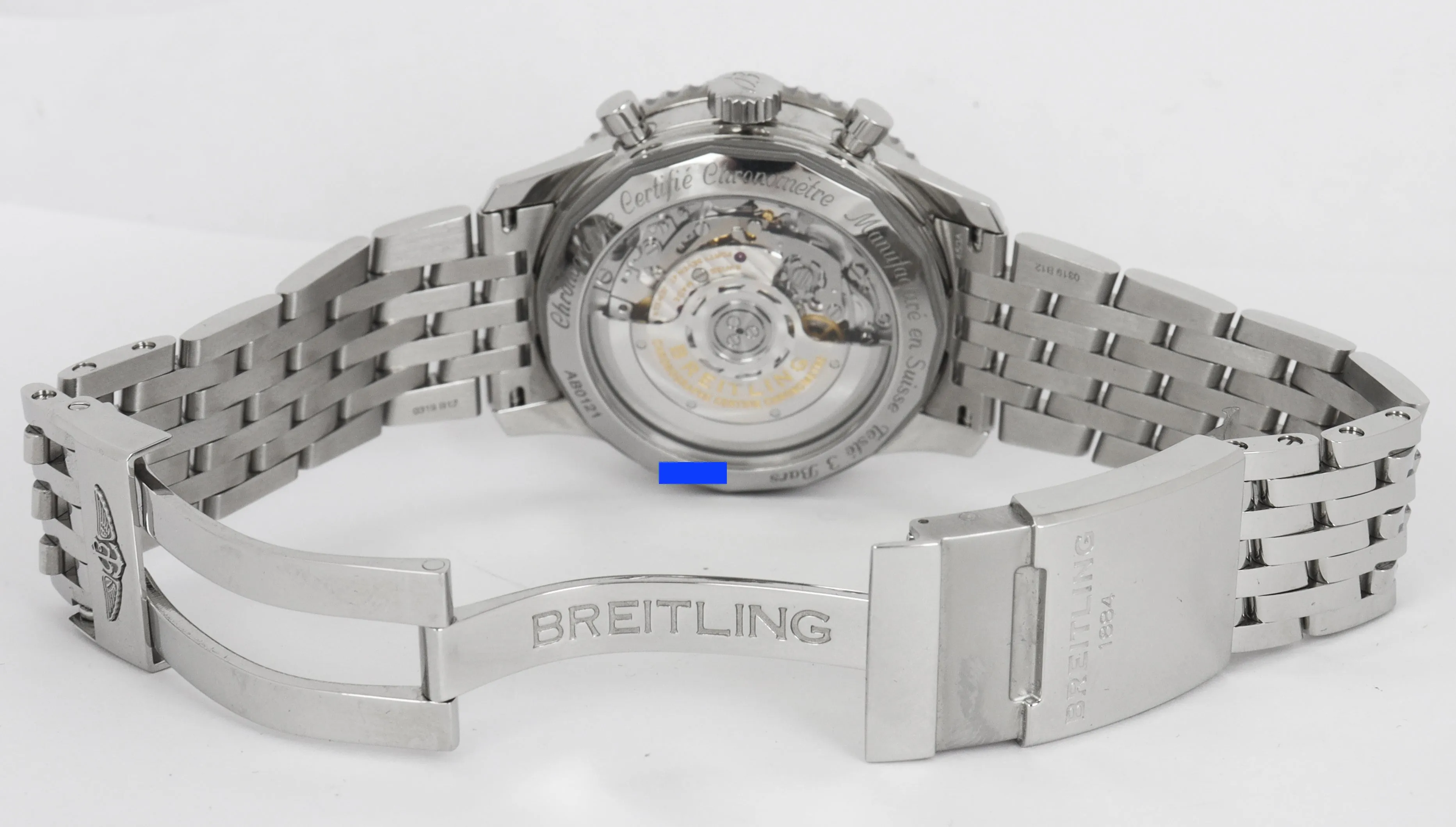 MINT 2020 Men's Breitling Navitimer B01 Panda 43mm Stainless Steel White AB0121
