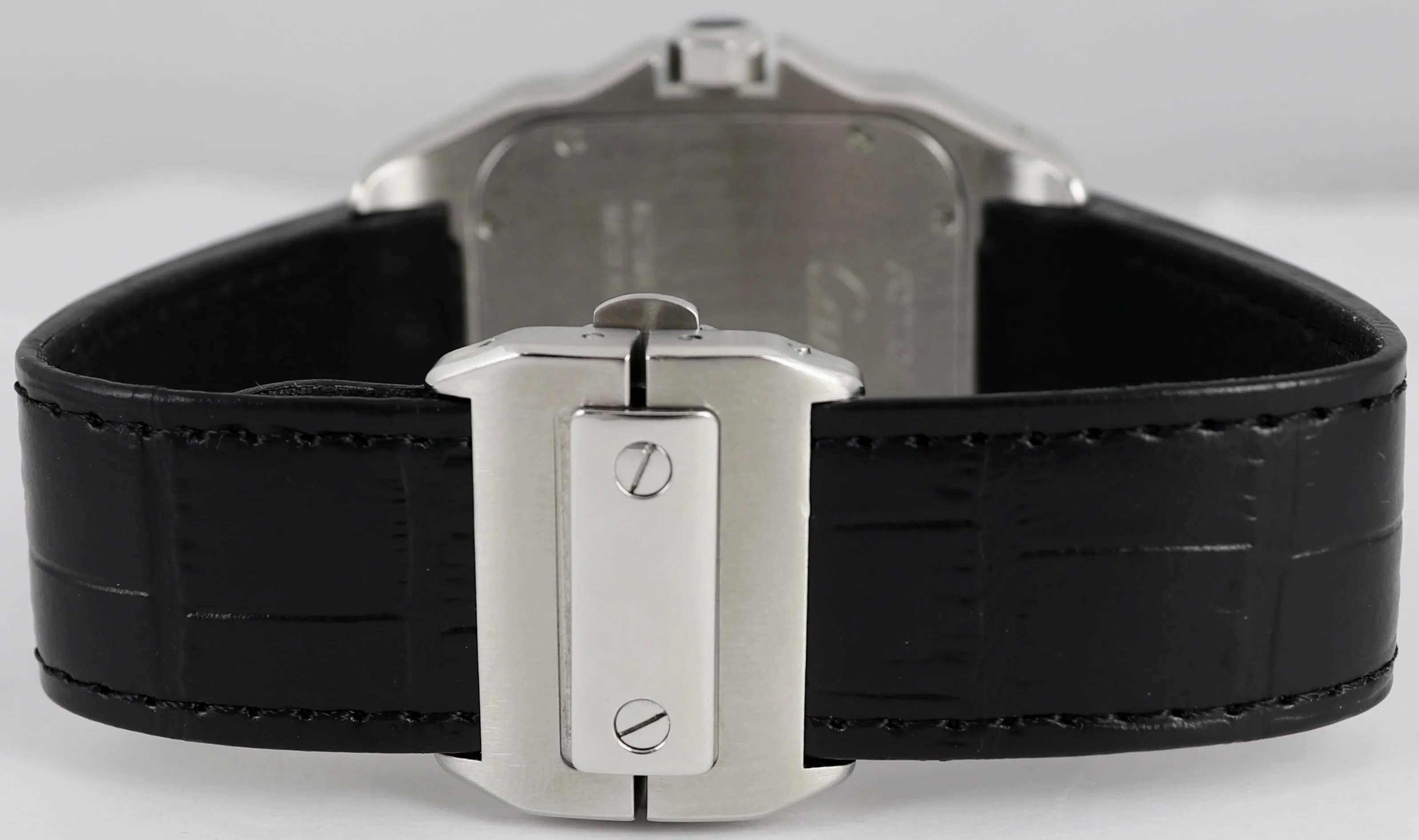 MINT Cartier Santos 100 XL 38mm Stainless Steel White Watch 2656 / W20073X8
