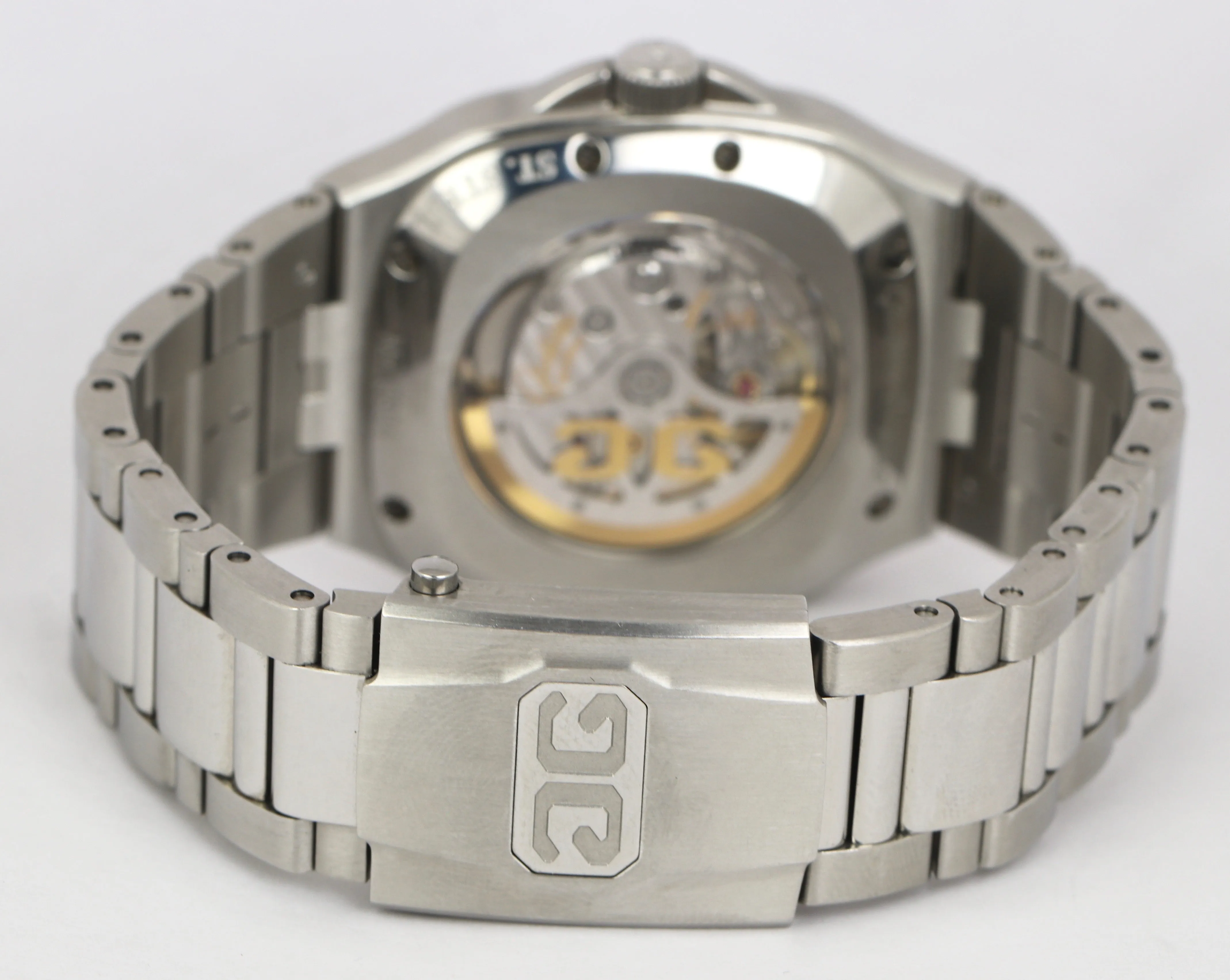 MINT Glashutte Original Senator Seventies Panorama Blue Stainless 39-47-13-12-14