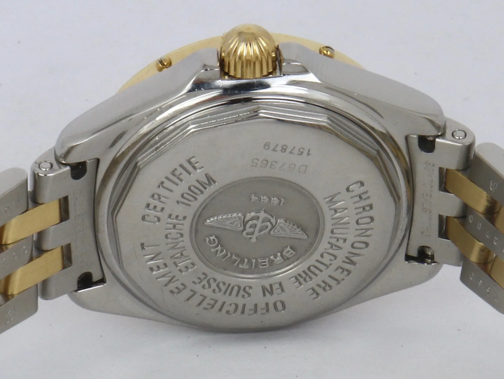 MINT Ladies Breitling Cockpit Black D67365 Two-Tone Stainless Steel 31mm Quartz